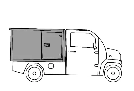 Small Cargo Box mit Seitentür
